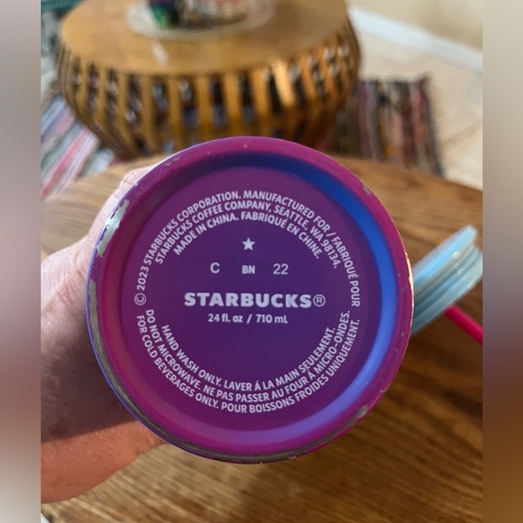 2023 Starbucks Technicolor Paint Stainless Steel Tumbler 24oz Venti - Picture 7 of 7